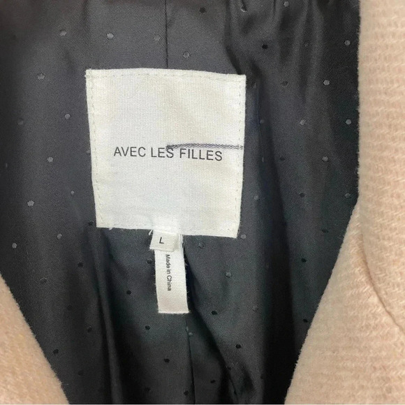 Avec les  Filles Moto Twill Wool Blend Coat - Picture 3 of 14